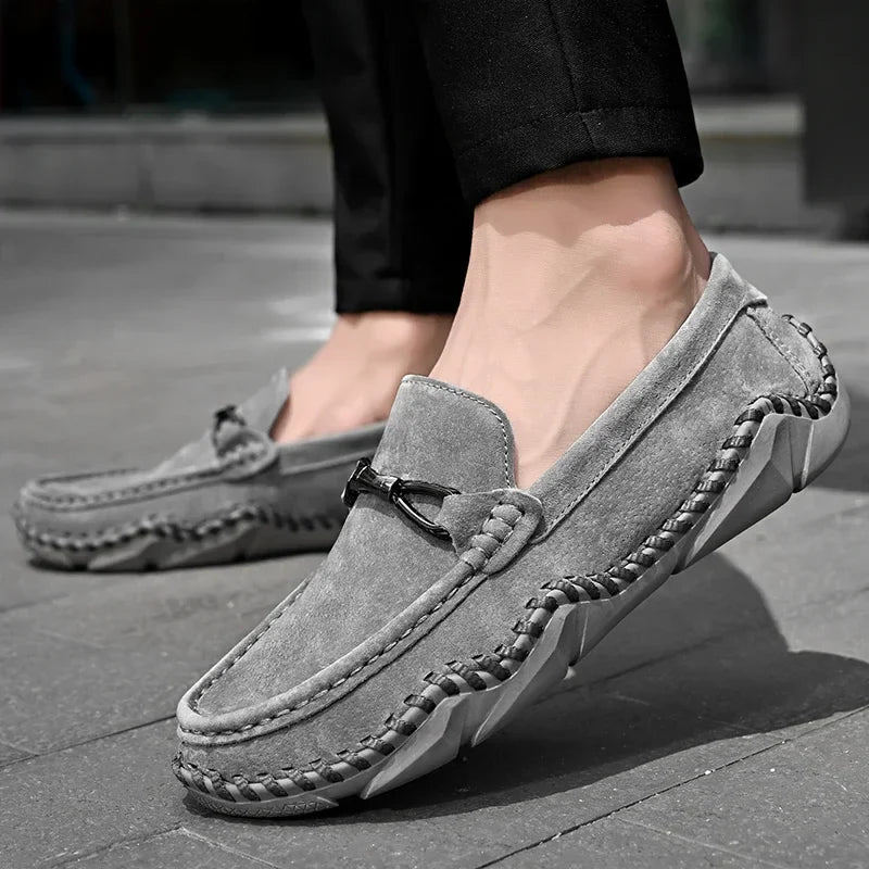 Selvoir Handstitched Suede Loafers - Weston Fletcher