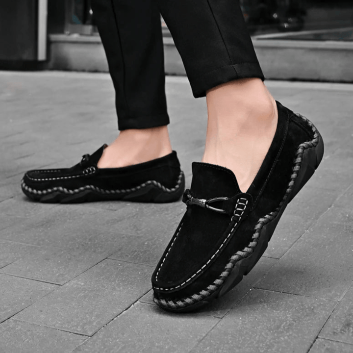 Selvoir Handstitched Suede Loafers - Weston Fletcher