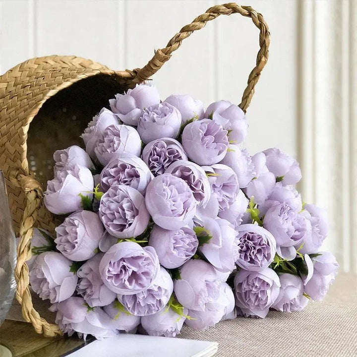 Serene Silk Floral Peony Bouquet - Weston Fletcher