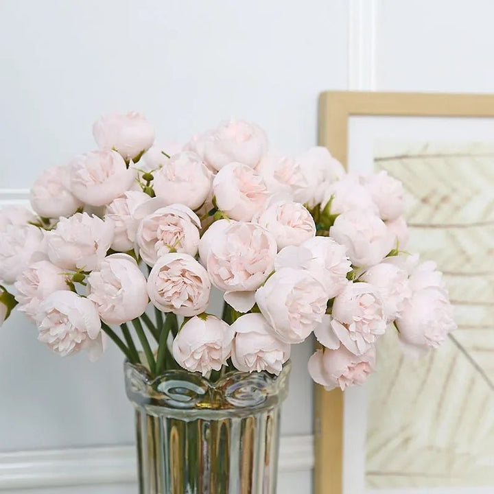 Serene Silk Floral Peony Bouquet - Weston Fletcher