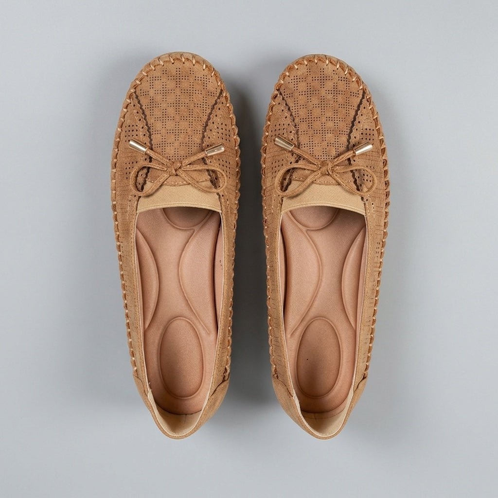 Slip - On Flat Loafers with Bow and Tasseled Detail - Weston Fletcher