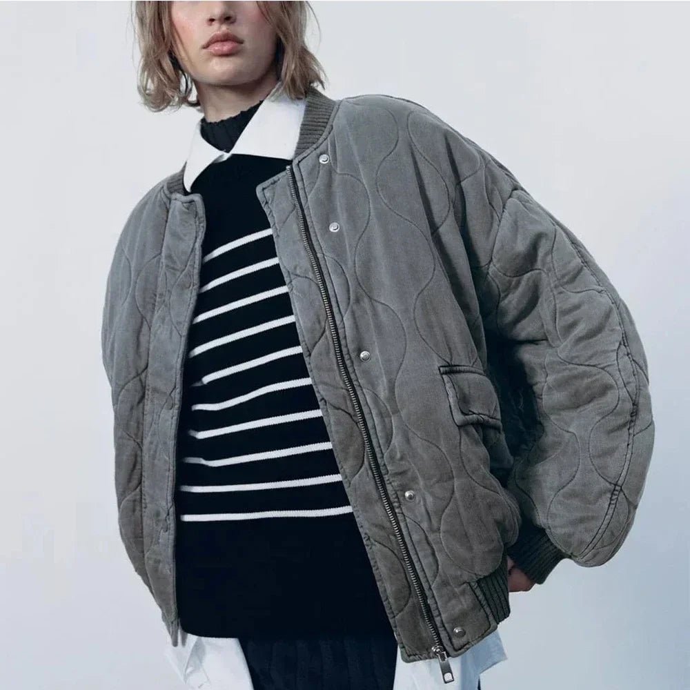 Streetwise Quilted Bomber Jacket - Weston Fletcher