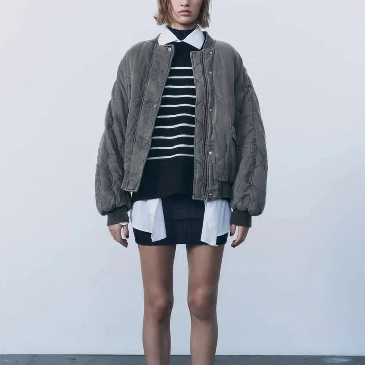 Streetwise Quilted Bomber Jacket - Weston Fletcher