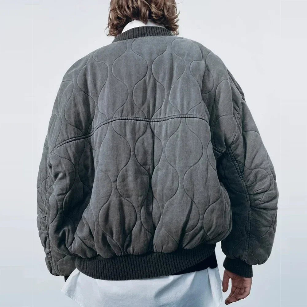 Streetwise Quilted Bomber Jacket - Weston Fletcher