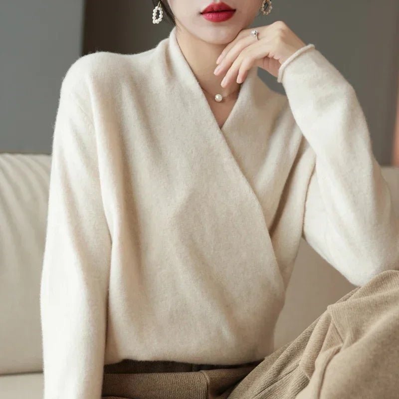 Tabitha Cashmere Wrap Sweater - Weston Fletcher