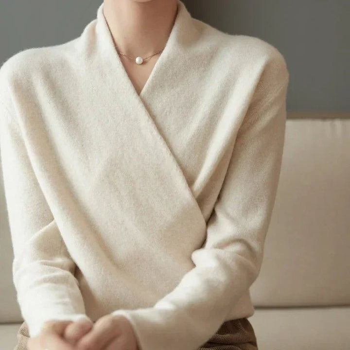 Tabitha Cashmere Wrap Sweater - Weston Fletcher