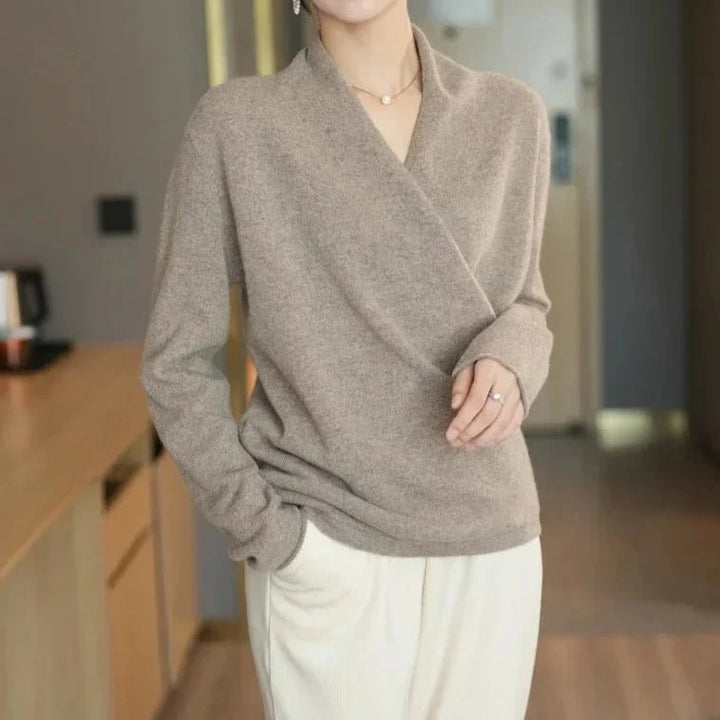 Tabitha Cashmere Wrap Sweater - Weston Fletcher