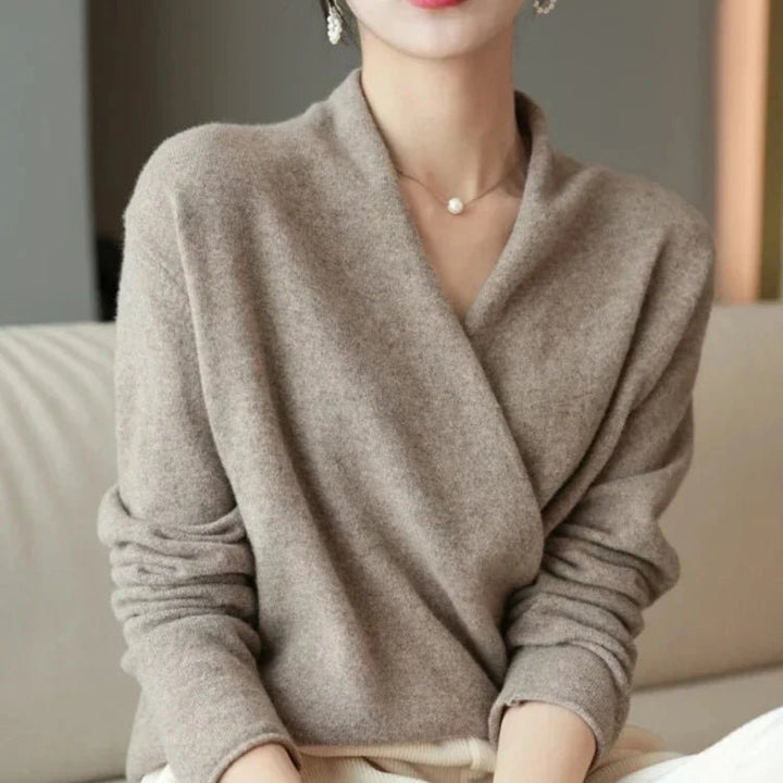 Tabitha Cashmere Wrap Sweater - Weston Fletcher