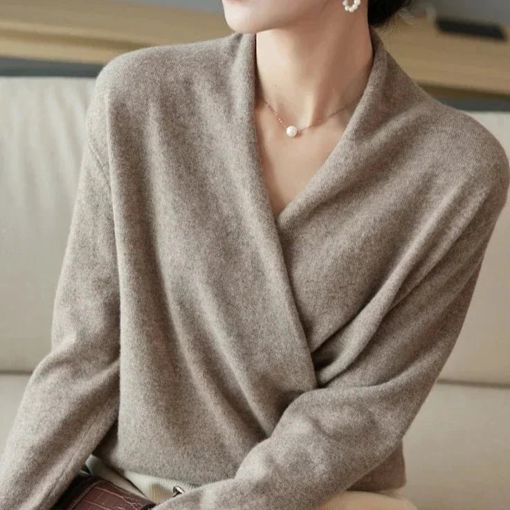 Tabitha Cashmere Wrap Sweater - Weston Fletcher