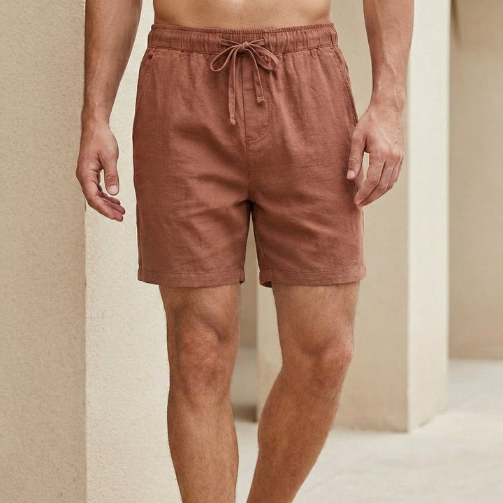 Tom Relaxed Fit Drawstring Shorts with Rolled Cuffs - Weston Fletcher
