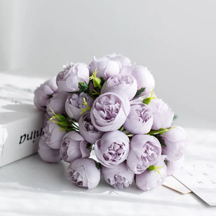 Tranquility Silk Floral Peony Bouquet - Weston Fletcher