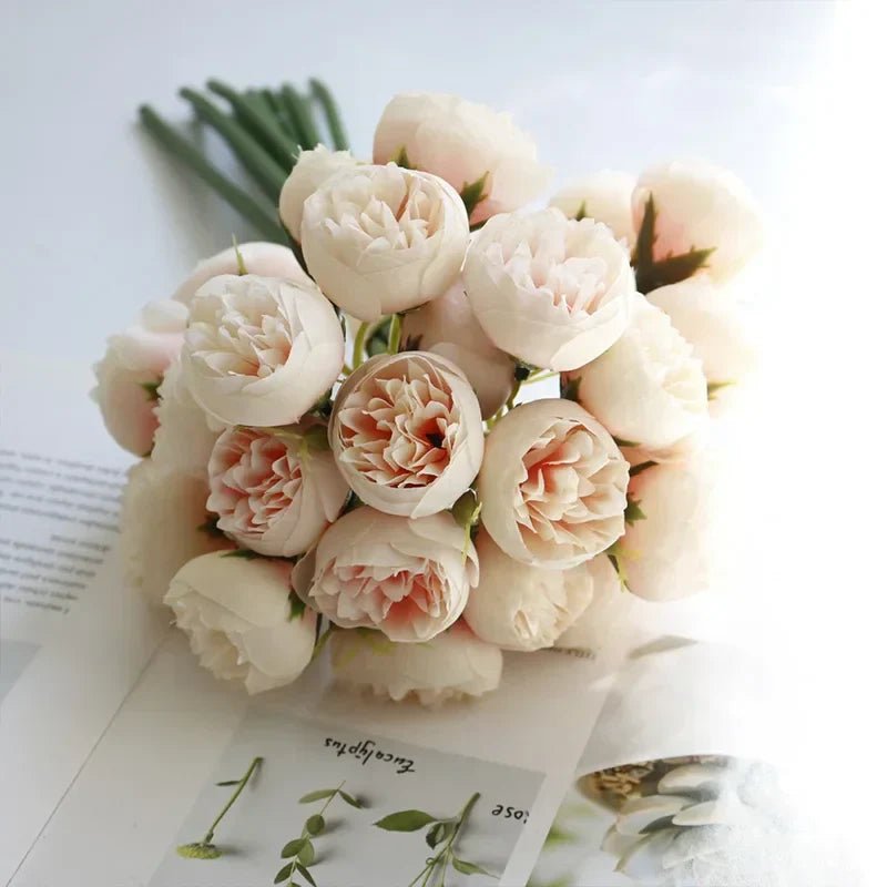 Tranquility Silk Floral Peony Bouquet - Weston Fletcher