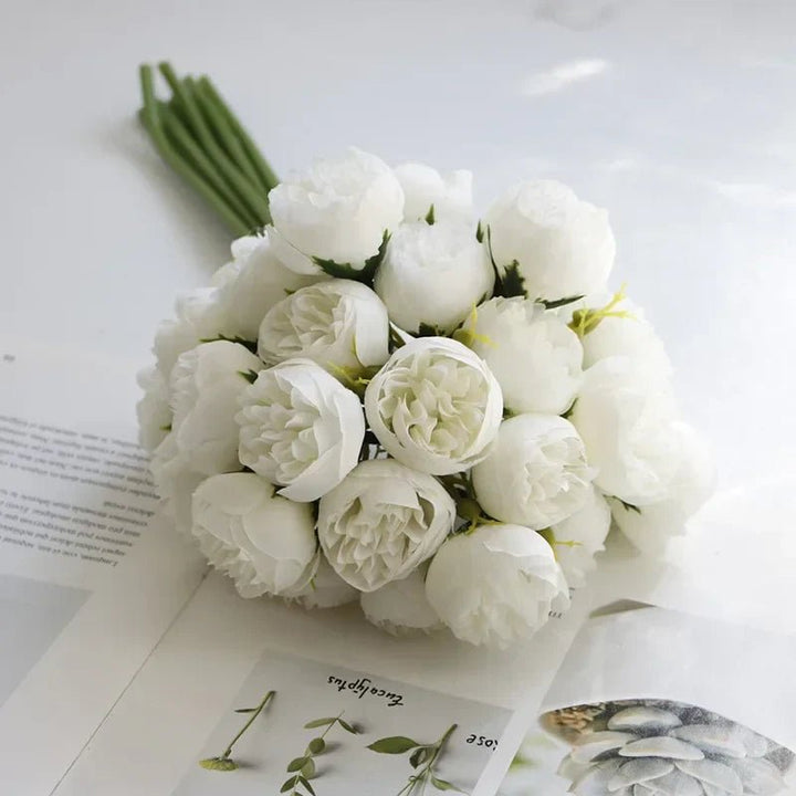 Tranquility Silk Floral Peony Bouquet - Weston Fletcher