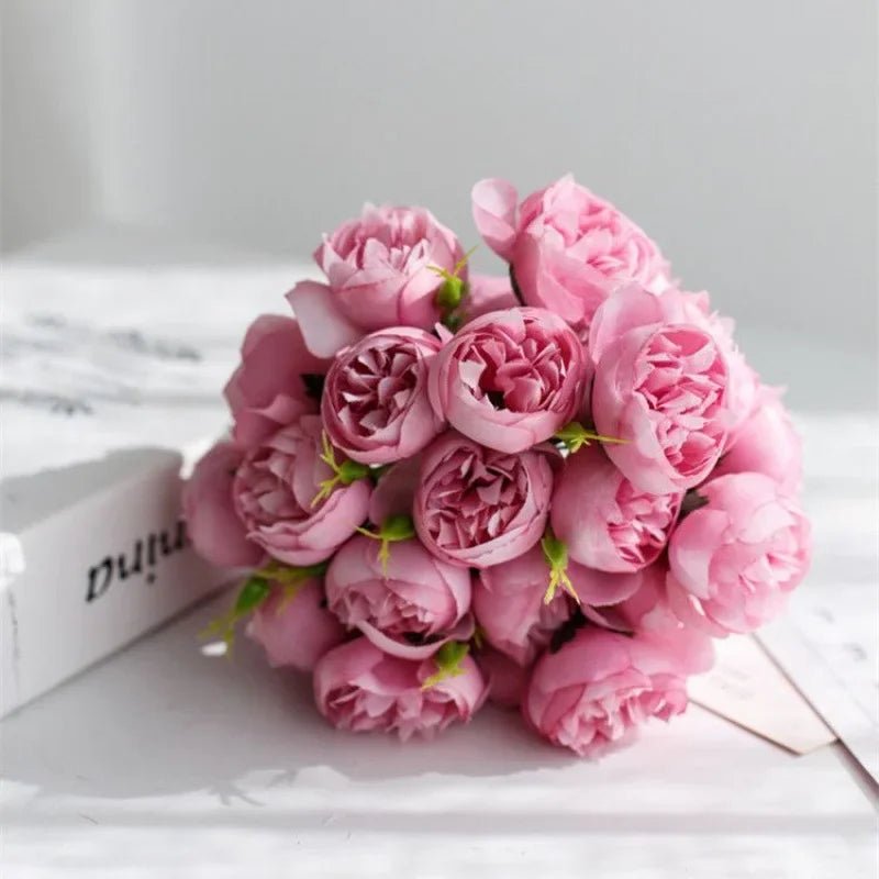 Tranquility Silk Floral Peony Bouquet - Weston Fletcher
