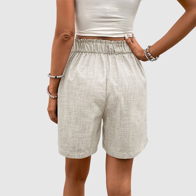 Valentina Rossi Pleated High - Waist Wide - Leg Shorts for Daywear - Weston Fletcher
