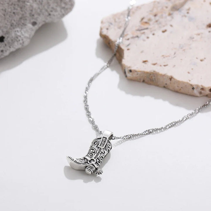 Vintage Cowgirl Boot Necklace - Weston Fletcher