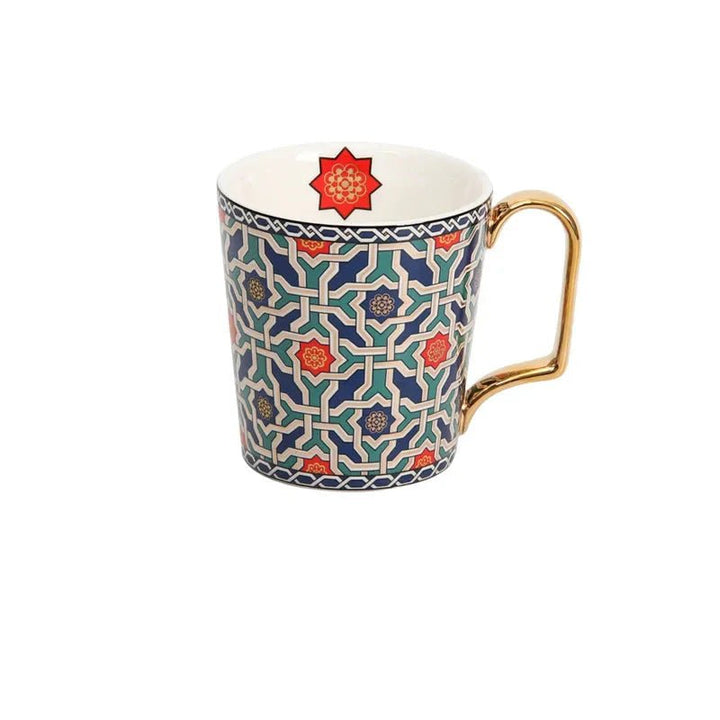 Zafira Mosaic Artisan Cup & Saucer Set - Weston Fletcher