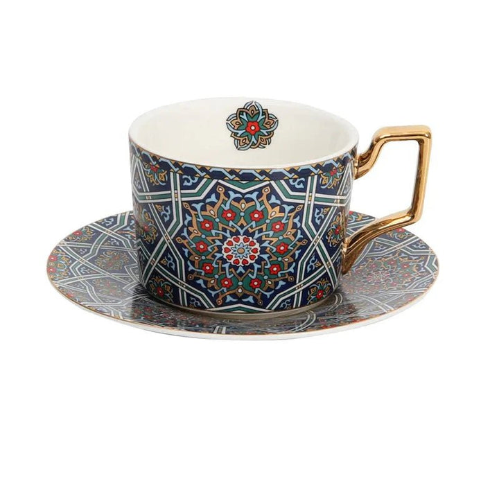 Zafira Mosaic Artisan Cup & Saucer Set - Weston Fletcher