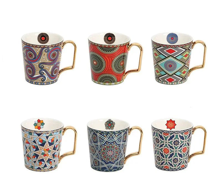 Zafira Mosaic Artisan Cup & Saucer Set - Weston Fletcher