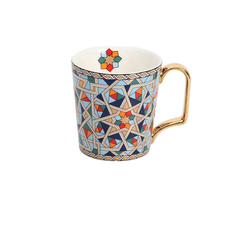 Zafira Mosaic Artisan Cup & Saucer Set - Weston Fletcher