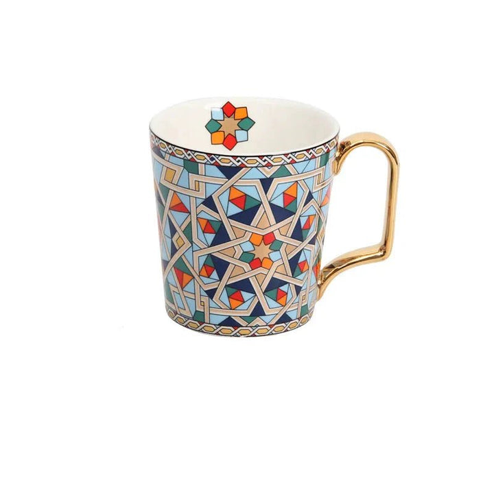 Zafira Mosaic Artisan Cup & Saucer Set - Weston Fletcher