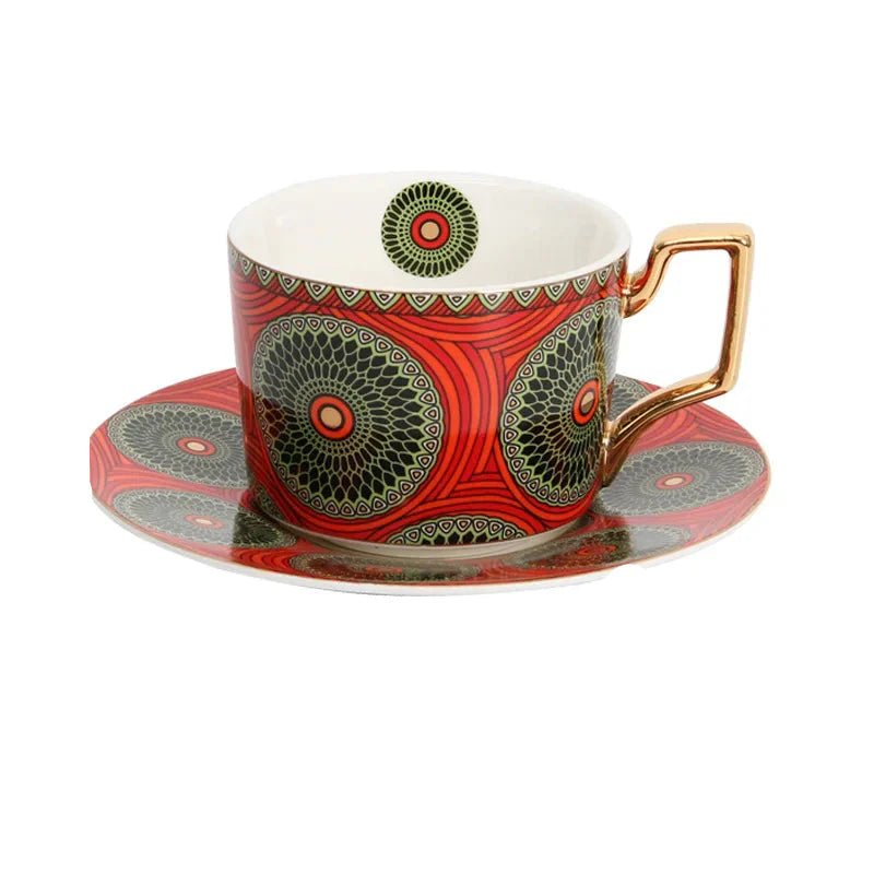 Zafira Mosaic Artisan Cup & Saucer Set - Weston Fletcher