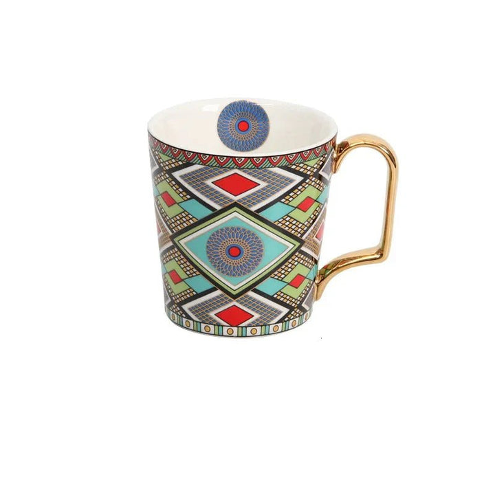 Zafira Mosaic Artisan Cup & Saucer Set - Weston Fletcher