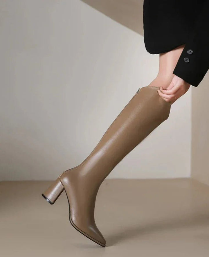 Zanita Quilted Knee - High Boots - Weston Fletcher