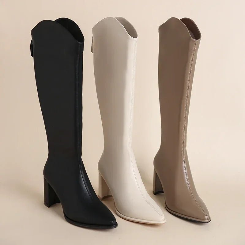 Zanita Quilted Knee - High Boots - Weston Fletcher