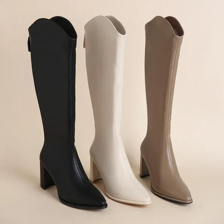 Zanita Quilted Knee - High Boots - Weston Fletcher