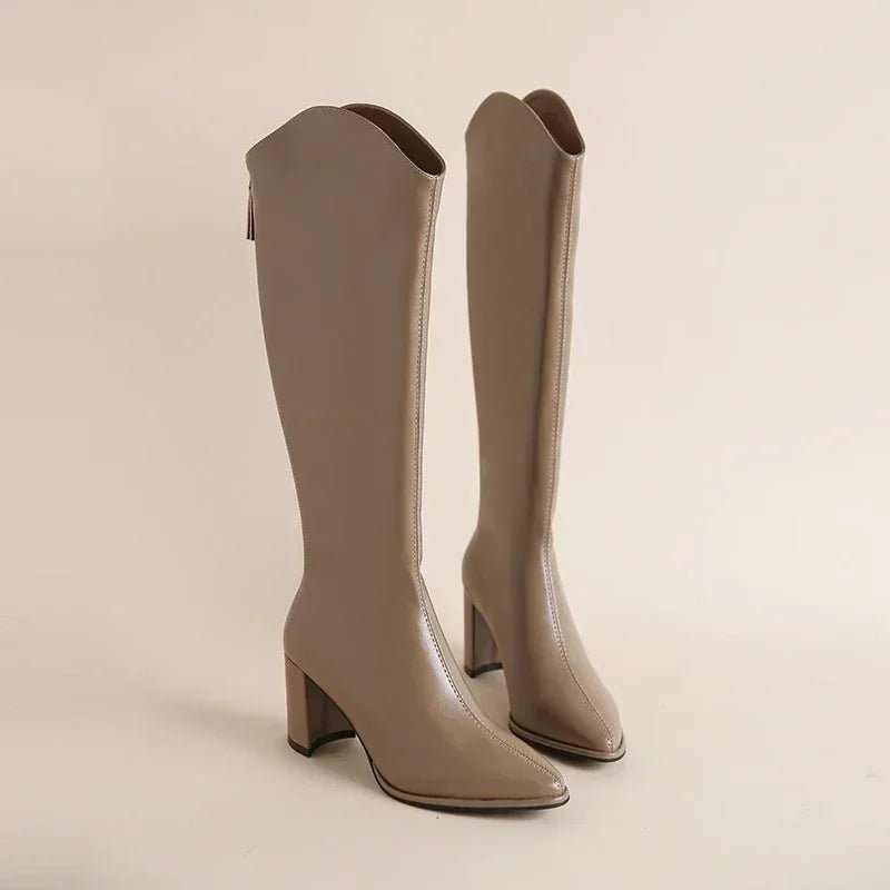 Zanita Quilted Knee - High Boots - Weston Fletcher