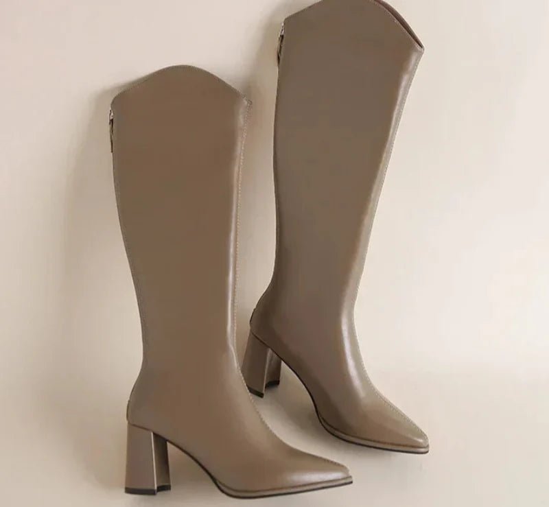 Zanita Quilted Knee - High Boots - Weston Fletcher